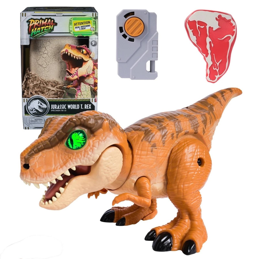 Jurassic World Primal Hatch T. Rex Tyrannosaurus Interactive Hatching Dino Egg
